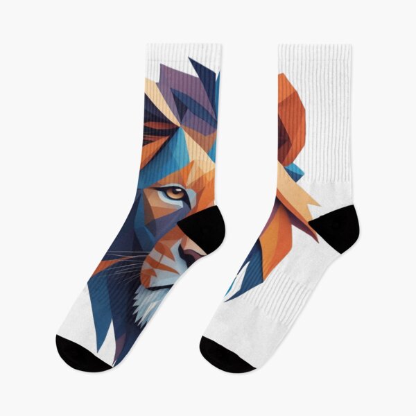 Item preview, Abstract and geometric representation of a lion's face designed and sold by jean-nicolas.