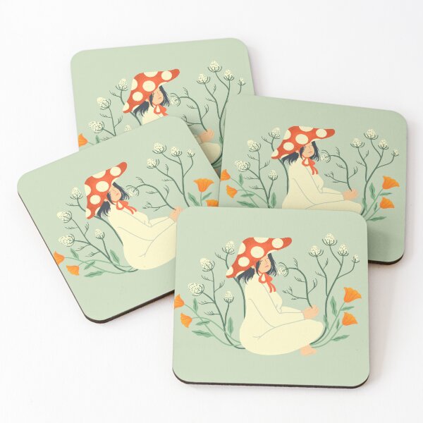 Item preview, Bucolic Mushroom Lady in the Afternoon designed and sold by Haley Schulz.