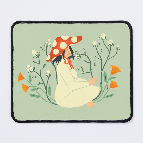Item preview, Bucolic Mushroom Lady in the Afternoon designed and sold by Haley Schulz.