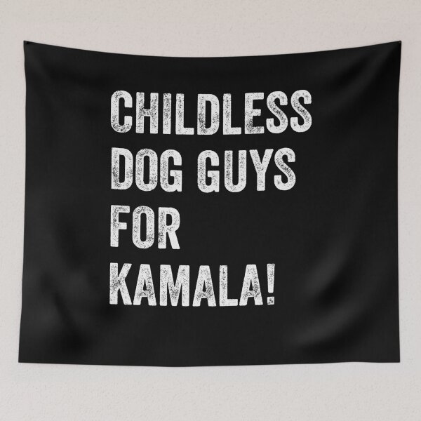 Item preview, Childless Dog Guys for Kamala 2024 Vote Harris For President designed and sold by varioarts.