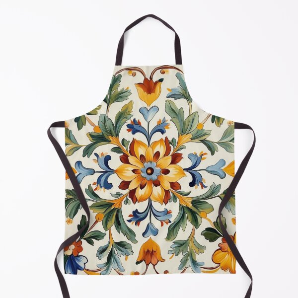 Item preview, Italy Floral Tile Pattern designed and sold by GrinGalore.