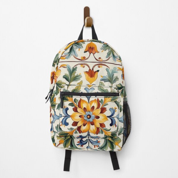 Item preview, Italy Floral Tile Pattern designed and sold by GrinGalore.