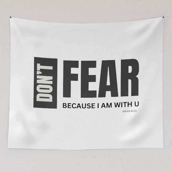 Item preview, Christian Bible verse Isaiah 41:10(Don't fear because i am with you) designed and sold by Ratan1407.