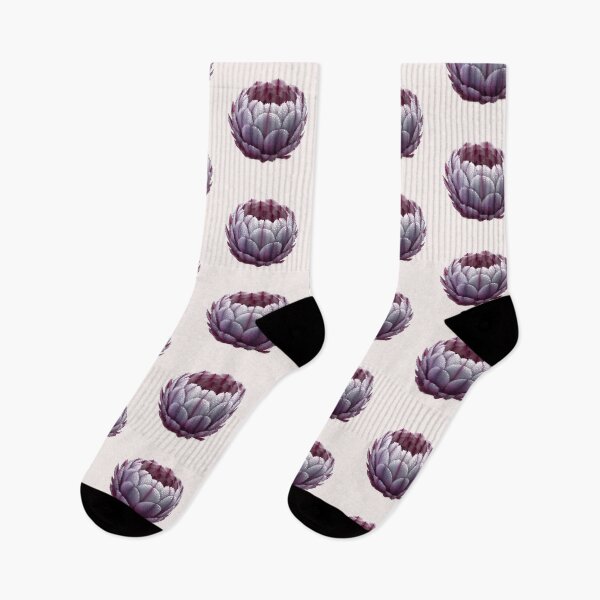 Item preview, Purple Artichoke with Water Droplets on its Petals, Highlighting the Natural Beauty and Intricate Details of the Vegetable designed and sold by macadolie.
