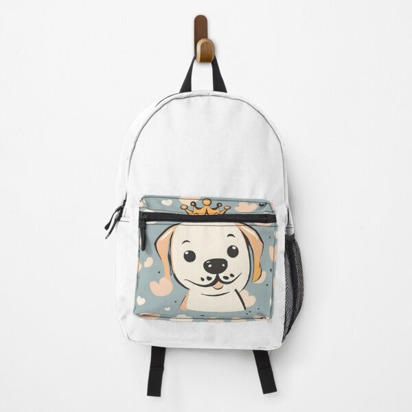 Item preview, Adorable Crowned Dog Pattern – Cute Minimalist Fantasy Design for Pet Lovers designed and sold by CrownedCanvas.
