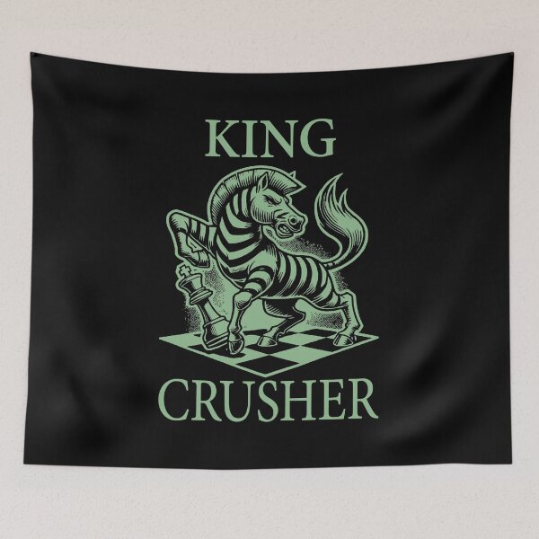 Item preview, King Crusher Chess Dark Sea Green designed and sold by Soulemotion.