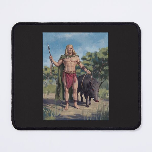 Item preview, Freyr and His Boar designed and sold by KRainbird.