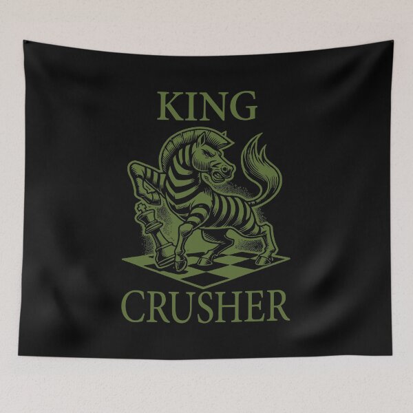 Item preview, King Crusher Chess Dark Olive Green designed and sold by Soulemotion.