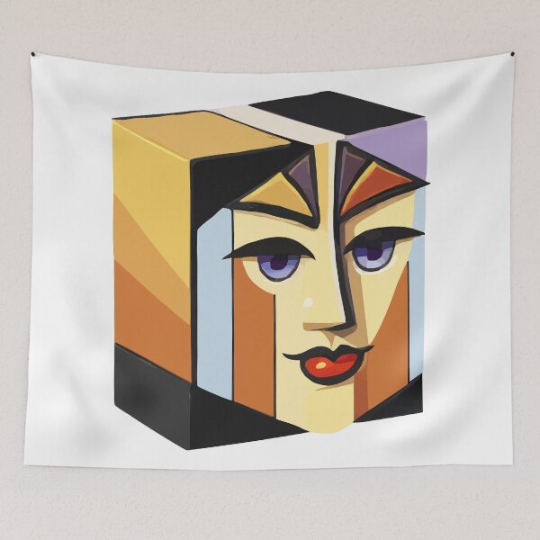 Item preview, cubist emoji designed and sold by Andre Faubert.