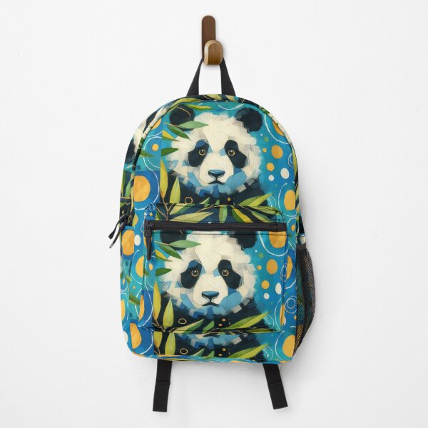 Item preview, Cute Panda Bear with bamboo leaves designed and sold by FOLK ART FUSION by heidiannemorris.