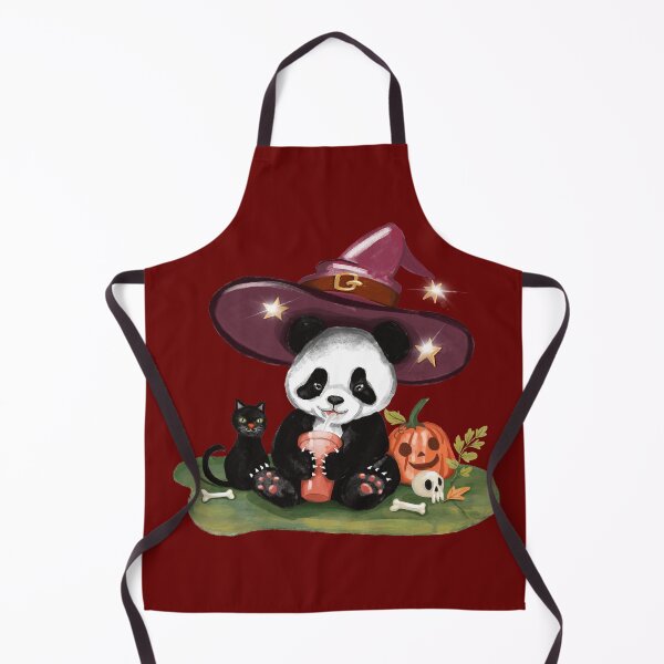 Item preview, "Halloween Themed Charcoal Lemonade Drinking Panda Illustration: A Fun and Festive Treat!" designed and sold by Pandositive.
