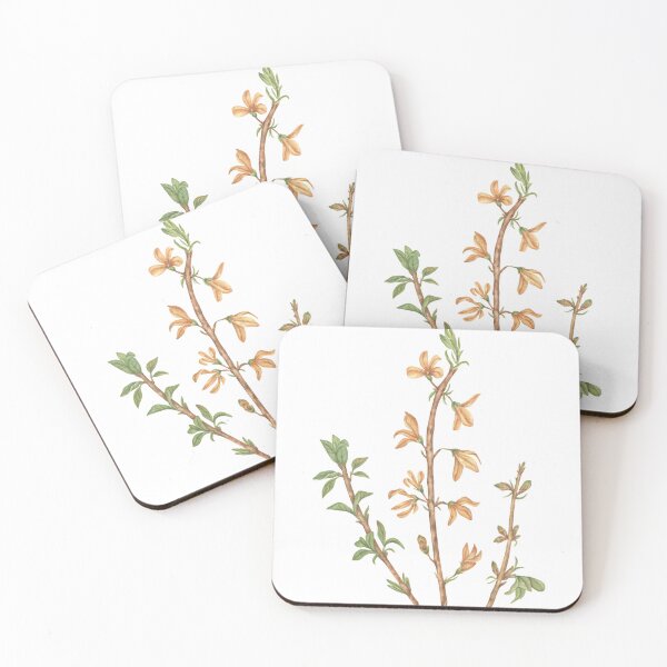 Item preview, Flowering branches of forsythia designed and sold by IrinaAvdeeva.