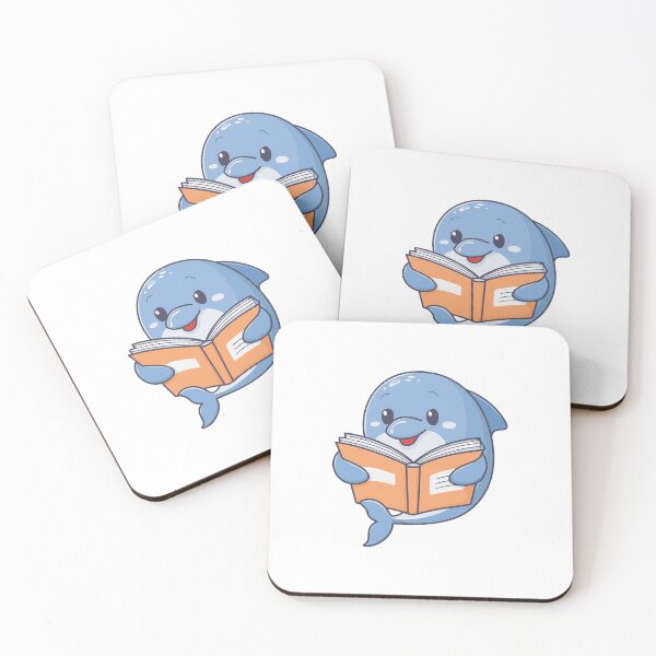 Item preview, Cute dolphin reading a book designed and sold by rasagamastore.