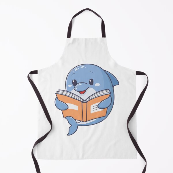 Item preview, Cute dolphin reading a book designed and sold by rasagamastore.