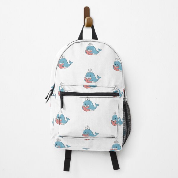Item preview, cute whale reading a book designed and sold by rasagamastore.