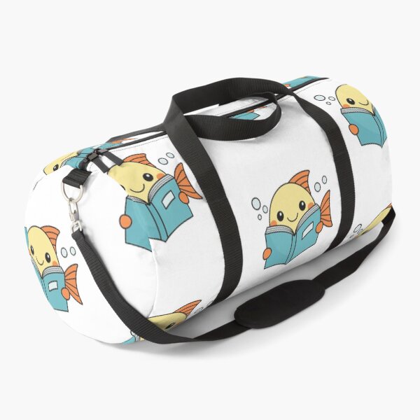 Item preview, Doodle illustration of a cute fish reading a book designed and sold by rasagamastore.