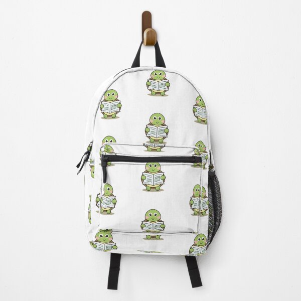 Item preview, cute turtle reading a newspaper designed and sold by rasagamastore.