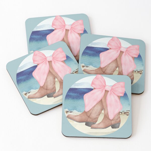 Item preview, Coastal Cowgirl Coquette Bow Boots | Beachy Cowgirl Vibes designed and sold by DazzledPenguin.