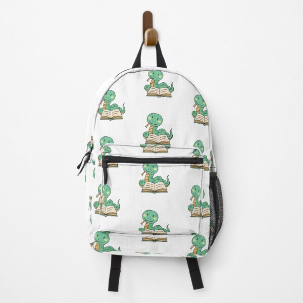 Item preview, cute snake reading open book designed and sold by rasagamastore.