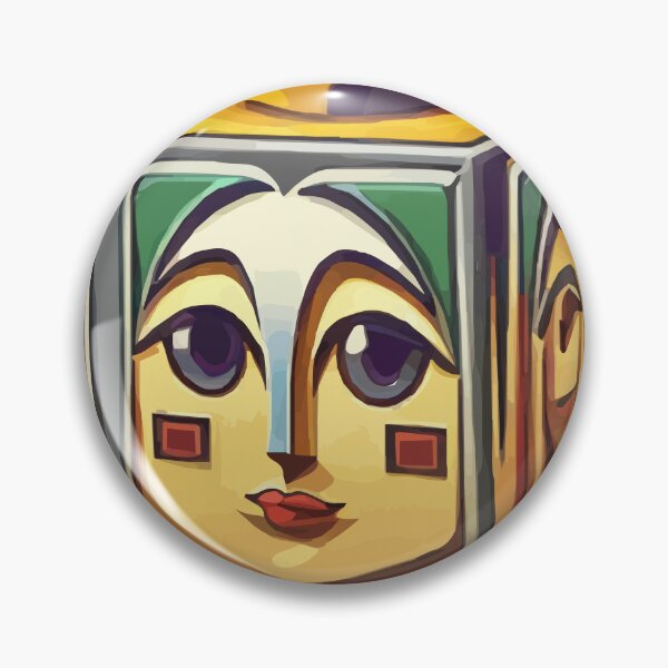 Item preview, cubist emoji designed and sold by Andre Faubert.