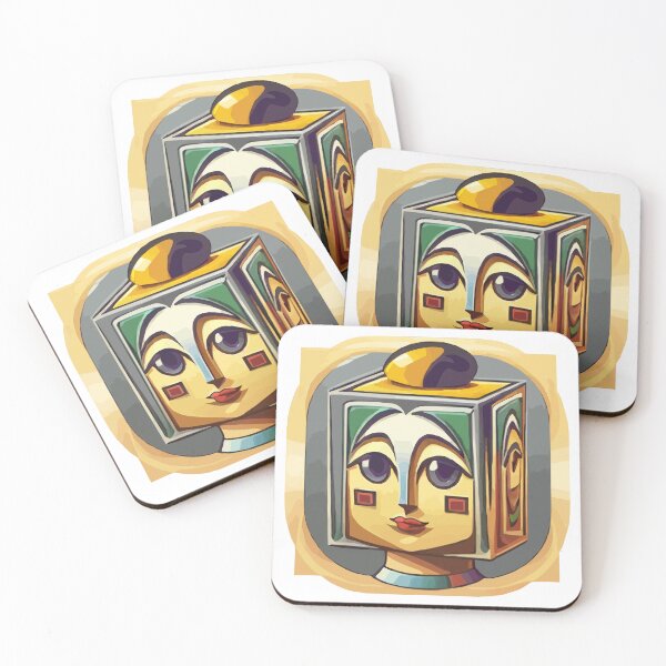 Item preview, cubist emoji designed and sold by Andre Faubert.
