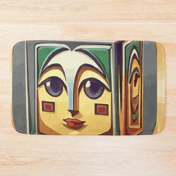 Item preview, cubist emoji designed and sold by Andre Faubert.