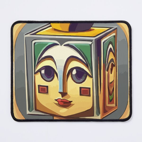 Item preview, cubist emoji designed and sold by Andre Faubert.