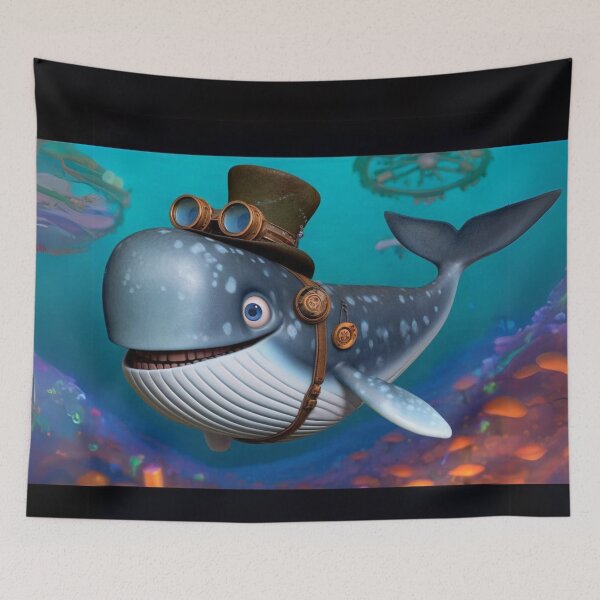 Item preview, Steampunk Baleen Whale designed and sold by Sillytoe.