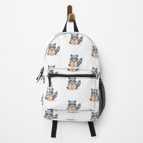 Item preview, cute raccoon reading a book designed and sold by rasagamastore.