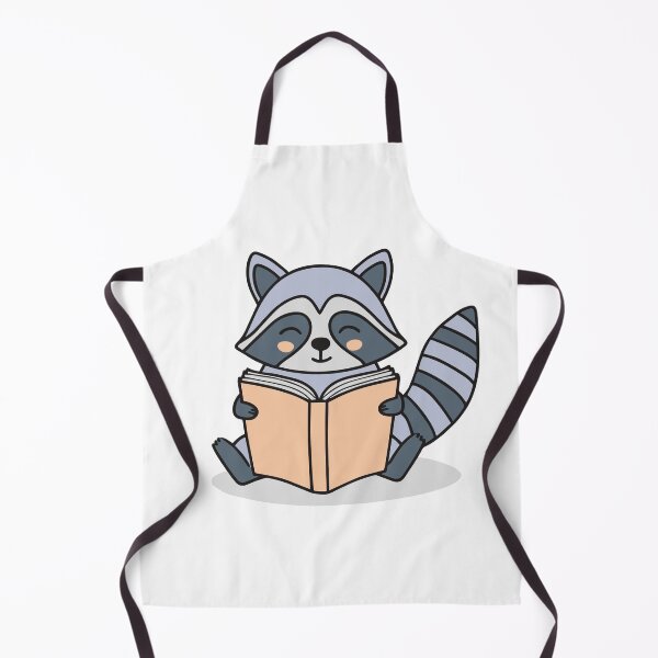 Item preview, cute raccoon reading a book designed and sold by rasagamastore.