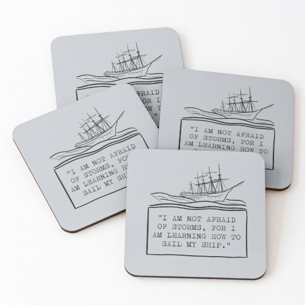 Item preview, I Am Not Afraid of Storms Small Print Version designed and sold by WilfredsWords.
