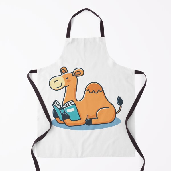 Item preview, Doodle of a cute camel reading a book designed and sold by rasagamastore.