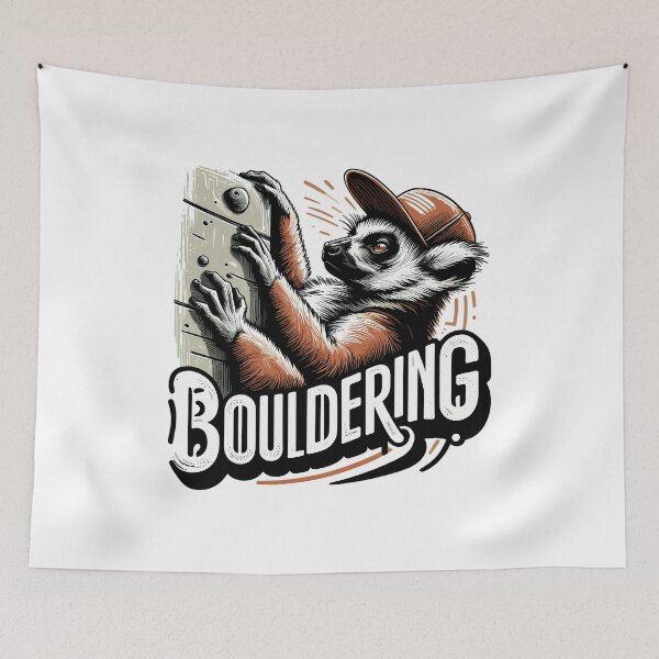 Item preview, Bouldering Lemur Climbing Gift designed and sold by Pineapple-Tree.