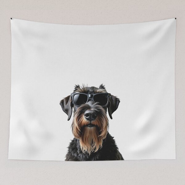 Item preview, Funny cool Giant Schnauzer dog wearing sunglasses designed and sold by LazyOwlStore.