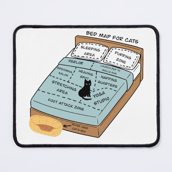 Item preview, Bed map for cats designed and sold by Rlyehinmate.