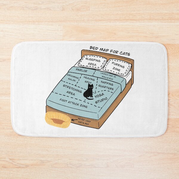 Item preview, Bed map for cats designed and sold by Rlyehinmate.