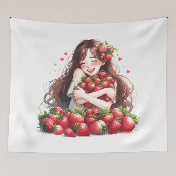 Item preview, Strawberry Girl Strawberries Gift designed and sold by Pineapple-Tree.