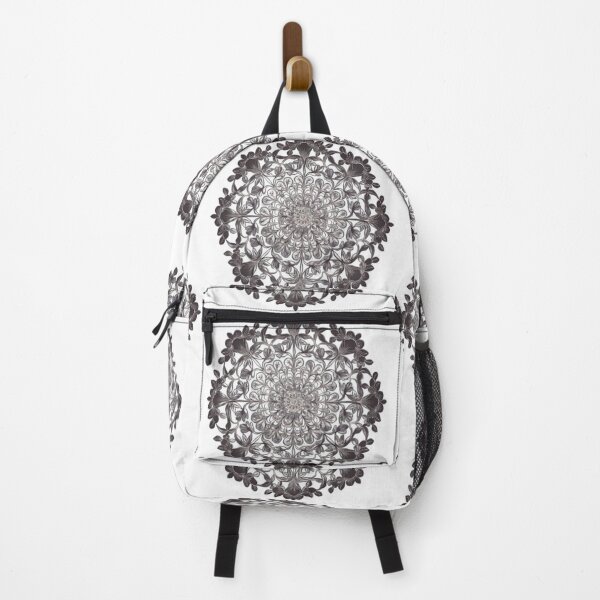Item preview, Floral Mandala Pattern with Intricate Flower and Leaf Designs Radiating From the Center designed and sold by macadolie.