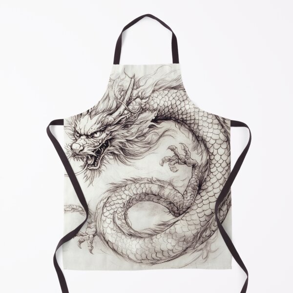 Item preview, Black and white Chinese Dragon designed and sold by Pencil-Art.