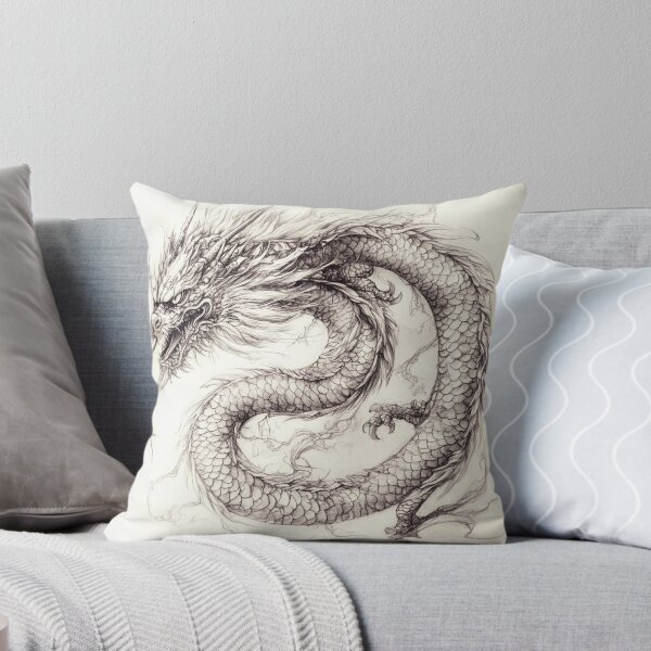 Item preview, Black and white Chinese Dragon designed and sold by Pencil-Art.