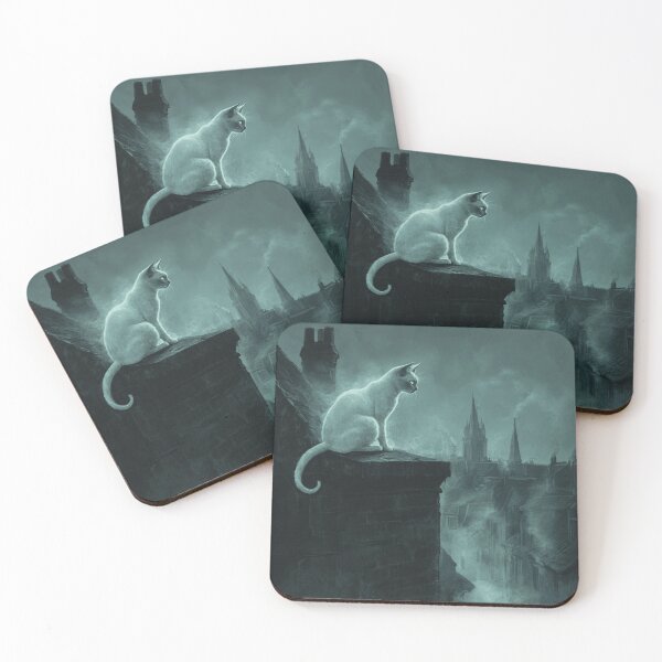 Item preview, Siamese Cat On A Rooftop  designed and sold by Nocturne  Paws.