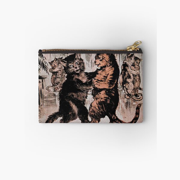 Item preview, Vintage retro advert featuring dancing cats designed and sold by colliophoto.