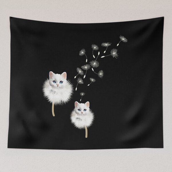 Item preview, Cat Dandelion Flower Funny Cat  designed and sold by Art-of-amine.