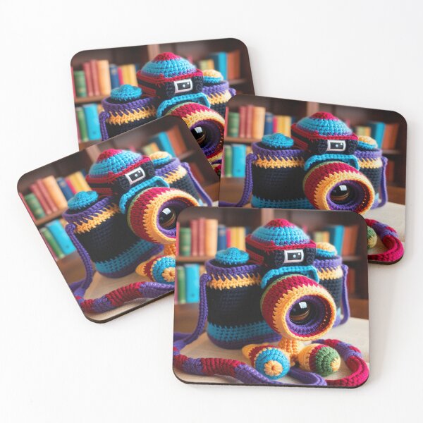 Item preview, a knitted camera 2 designed and sold by editattire.