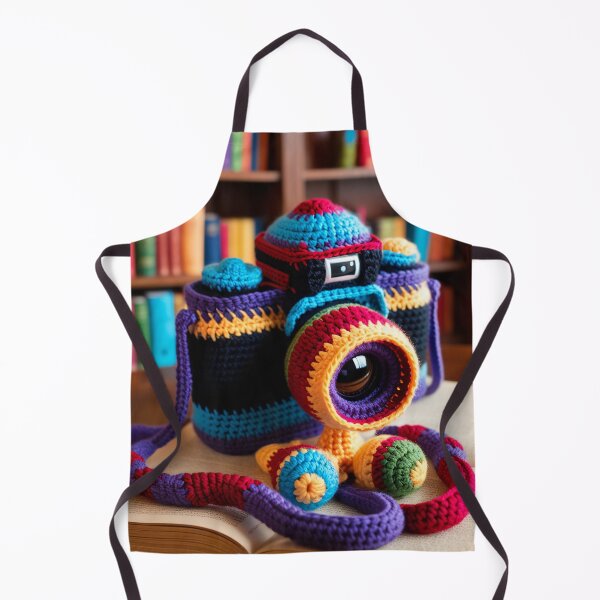 Item preview, a knitted camera 2 designed and sold by editattire.
