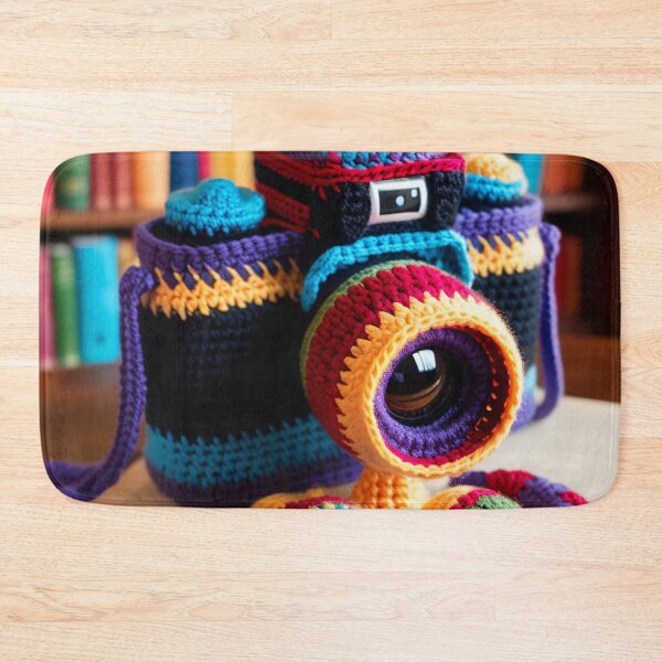 Item preview, a knitted camera 2 designed and sold by editattire.