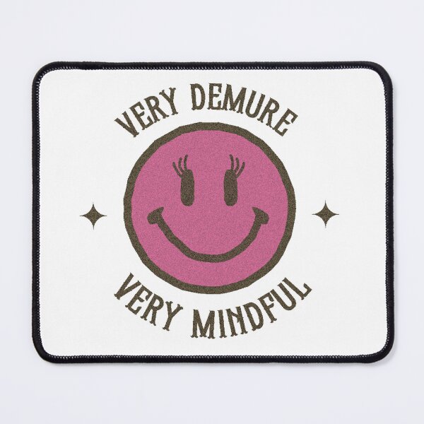 Item preview, Very Demure, Very Mindful - Aesthetic Vintage Pink Smiley Face  designed and sold by thereallama.