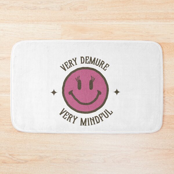 Item preview, Very Demure, Very Mindful - Aesthetic Vintage Pink Smiley Face  designed and sold by thereallama.