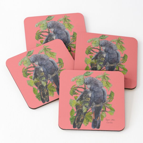 Item preview, Magnetic Island Red-Tailed Black Cockatoos designed and sold by hannahaiello.