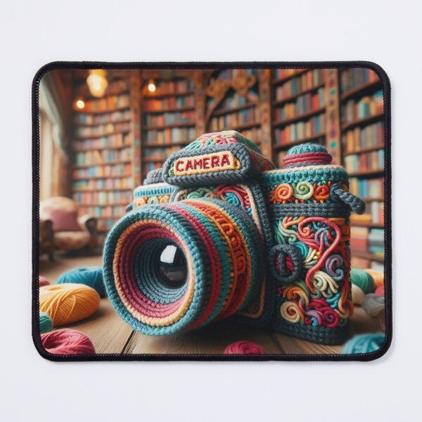 Item preview, a knitted camera 3 designed and sold by editattire.